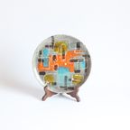 Abstract Geometric Plate By Gehel Paris, 1960S thumbnail 3