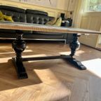 Prachtige Salontafel Met Groen Marmeren Blad. thumbnail 3