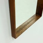 Large Scandinavian Rectangular Rosewood Mirror 1960s thumbnail 5