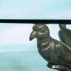 Bonzen Salontafel, Peacock. Hollywood Regency Tafel. Vintage thumbnail 3