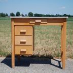Piet Zwart Bureau Vintage Houten Bureau thumbnail 7