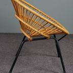 Bijzondere Rotan Fauteuil, Dutch Design, 1960 thumbnail 4