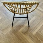 Rohé Noordwolde Rotan Bamboe Fauteuil 1960 thumbnail 10