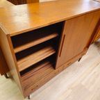 Vintage Deens Highboard Dressoir Teak Kast Kastje thumbnail 7