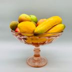 Grote Fruitschaal Op Voet Art Deco Rosaline Persglas thumbnail 2