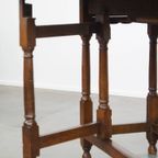 Charmante Antieke Engelse Eikenhouten Gateleg Tafel Klaptafel Uit 18E Eeuw thumbnail 14