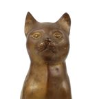 Vintage Katten Beeld Brons Sculptuur Poes Decoratief 24cm thumbnail 4