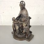 Bronzen Beeld D. Marie - Jezus Met Kinderen thumbnail 7