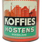 Koffie Blik Hostens Roeselare Rood Eerste Helft 20Ste Eeuw Art Deco Stijl 18Cm thumbnail 9