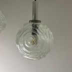 Midcentury Vintage Cascade Lamp 3 Glazen Bollen / Chroom thumbnail 5
