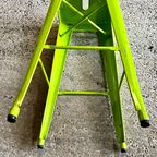 4X Lime Groene Retro Barkruk Metaal thumbnail 7