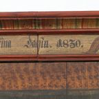 Antieke Beschilderde Bruidskast 1830 thumbnail 11