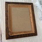 Mooie Houten Vintage Lijst Met Prent Meisje thumbnail 3