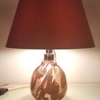 Rare Purple And Ochre Studio Glass Lamp Wmf Ikora 1930’S thumbnail 8