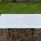 Tuintafel Bistrotafel Met Marmer Periode 1900 Lafa Aurilac Frans thumbnail 8