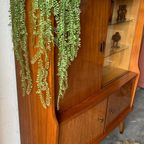 Vintage Mid-century Dressoir,high-board,barkast,vitrinekast thumbnail 8