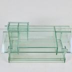 Vintage Glazen Designobject Modernist Modelhuis Uniek Glas thumbnail 4