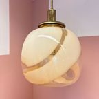 Italian Murano Glass Swirly Donut Hanging Light thumbnail 6