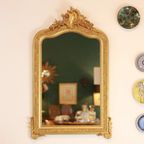 Antieke Louis Xv Vergulde Spiegel thumbnail 2
