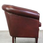 Nette Hoogwaardige Rundleren Clubfauteuil In Klassiek Engelse Stijl thumbnail 4