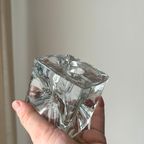 Set Of 3 Mismatched Heavy Glass Candle Holders thumbnail 2