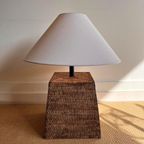 Xxl Rotan Rieten Lamp Birma Vintage thumbnail 13