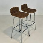 Set Of 2 Vintage Rattan Stools thumbnail 4