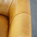 Gezellige, Comfortabele Rundleren Fauteuil/armchair In Een Unieke Kleur thumbnail 9