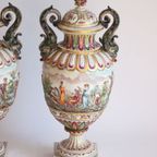 Capodimonte Vases, Late 19th, Set Of Two thumbnail 4
