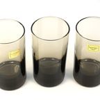 3 Vintage Glazen Luminarc Rookglas thumbnail 4