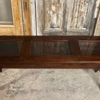 Oude Toonbank, Vitrine-tafel, Sidetable, Pronktafel. L 180cm thumbnail 5