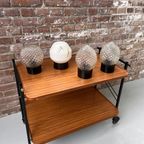 Mid Century Plafonniere, Vintage Melkglazen Plafondlamp thumbnail 3
