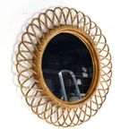 Franco Albini Rotan Spiegel Vintage thumbnail 8