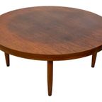 Vintage Houten Ronde Salontafel Jaren 60 Design thumbnail 5