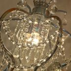 Vintage Hanglamp Kristallen Kroonluchter Spectra Kristal Ballen thumbnail 11