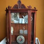 Vintage Brocante Houten Kastje, Halkastje, Nachtkastjes thumbnail 16