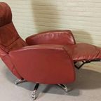 Vintage Leren Recliner Fauteuil thumbnail 9