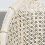 Gezellige Vintage Jaren 70 Design Stoel Van Jonathan Adler Gemaakt Van Riet En Bamboe thumbnail 13