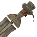 Vintage Kuba Ikul Metalen Ceremonieel Mes Kort Zwaard Congo thumbnail 10