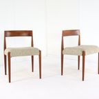 Set 2 Kai Kristiansen Voor Fritz Hansen Stoelen Vintage thumbnail 15
