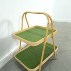Rotan Dubbele Dienblad Met Groen Blad thumbnail 9