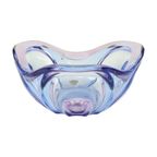 Vintage Murano Schaal Fruitschaal Blauw Paars Glas Sixties thumbnail 16