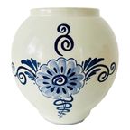 Delftsblauwe Tobacco Pot 1950 Velsen Keramiekfabriek thumbnail 6