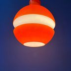 Oranje Peill & Putzler Space Age Glazen Hanglamp thumbnail 6