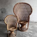 Vintage Emmanuelle Armchairs In Natural Rotan thumbnail 10