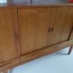 Vintage Teak Houten Dressoir | Highboard | Wandkast Deens thumbnail 7