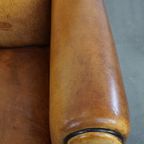Prachtige, Comfortabele En Tijdloze Schapenleren Design Fauteuil/ Armchair In Art Deco Stijl thumbnail 5