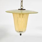 Vintage Hanglamp - Glas - Messing - Hollywood Regency - 1950'S thumbnail 5