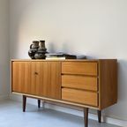 Vintage Houten Dressoir Met 3 Lades En 2 Deurtjes thumbnail 6