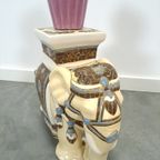 Porseleinen Olifant Plantentafel, Vintage Bijzettafel thumbnail 11
